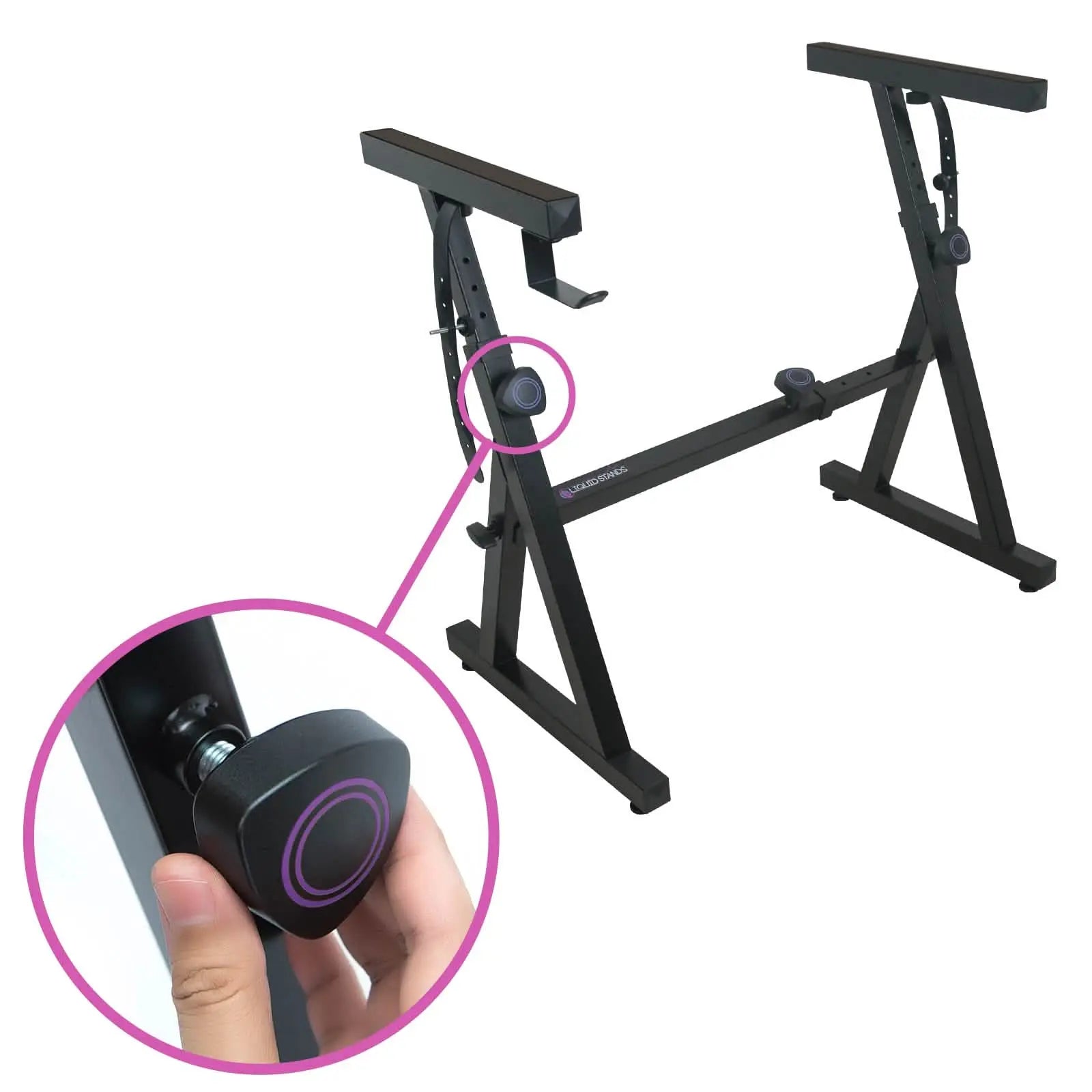 Adjustable Pull-Knob Liquid Stands