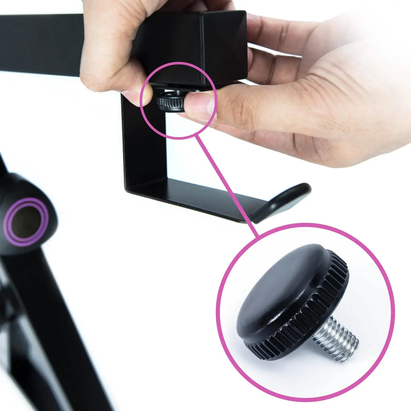 Circular Knob Screw for Headphone Hook Liquid Stands