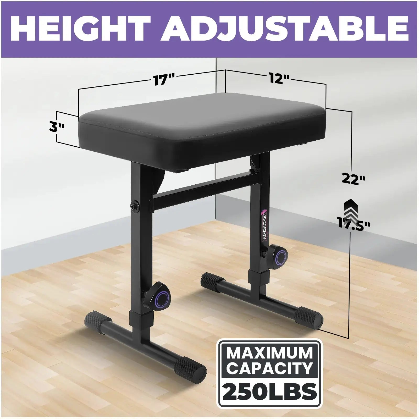 Adjustable X Style Keyboard Stand and Bench Liquid Stands