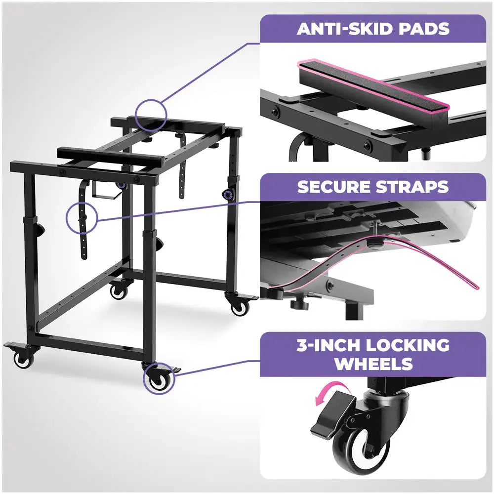 3-Tier Portable Keyboard Workstation| 3-tier Keyboard Stand – Liquid Stands