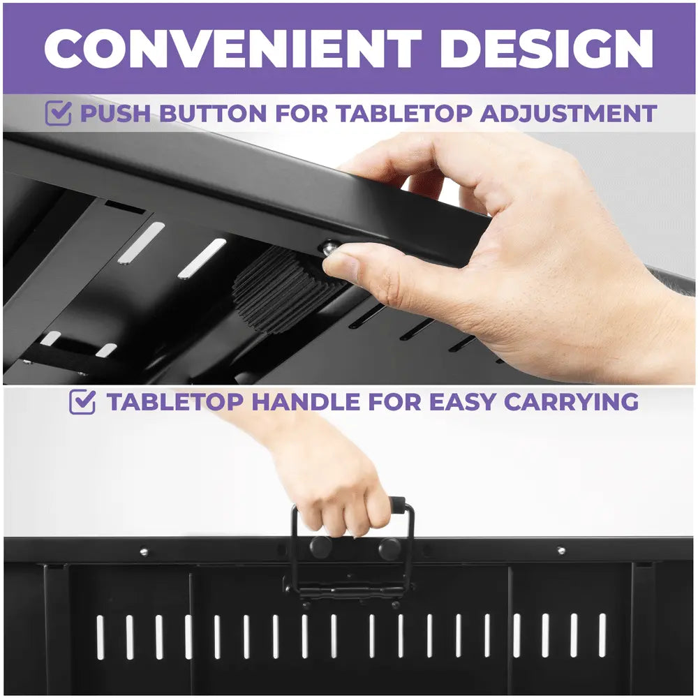 Portable Keyboard Workstation with Utility Table Liquid Stands