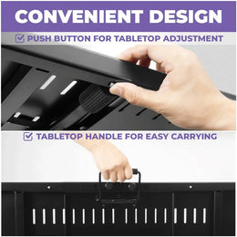 Portable Keyboard Workstation with Utility Table Liquid Stands
