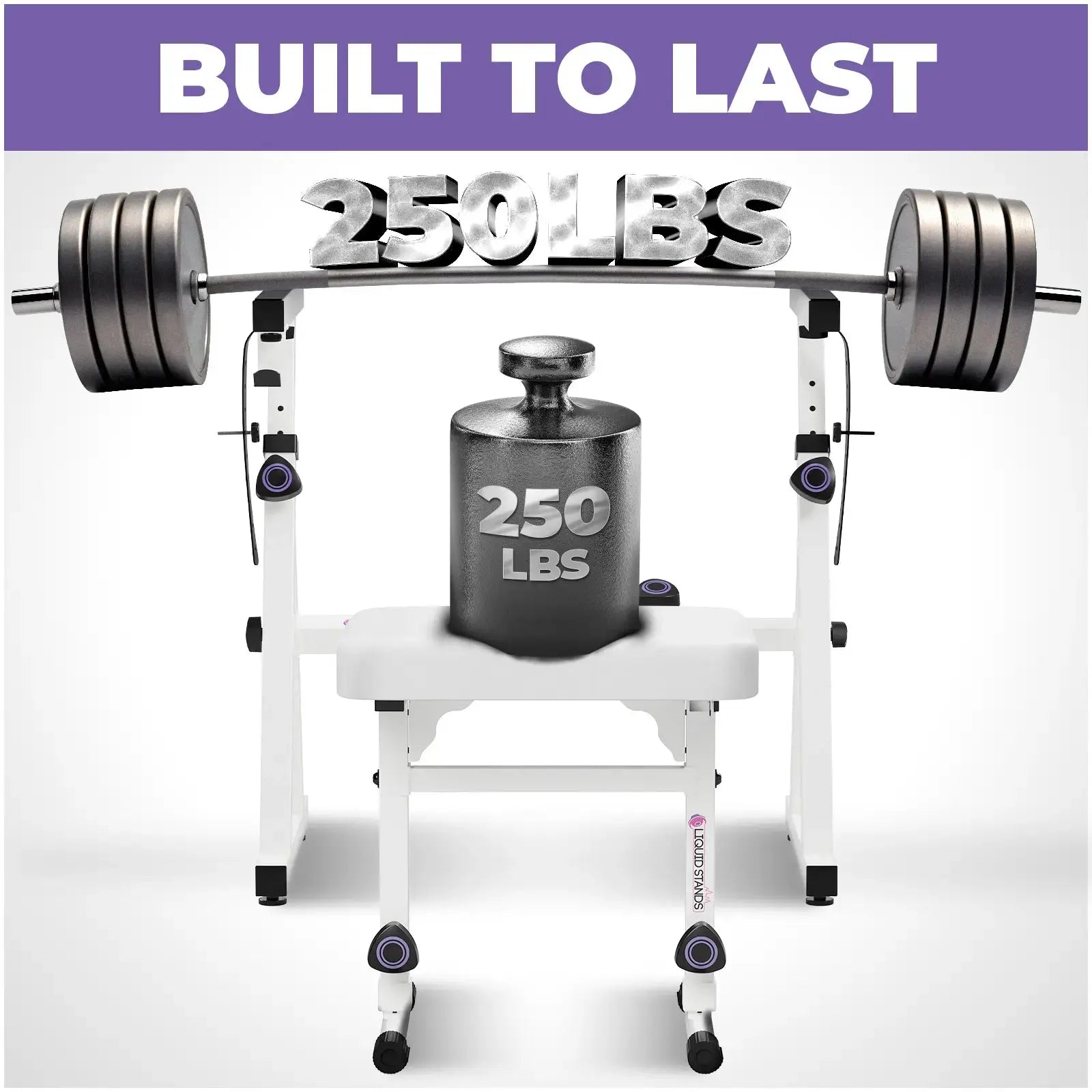 Adjustable White Z Style Keyboard Stand and White Keyboard bench Liquid Stands