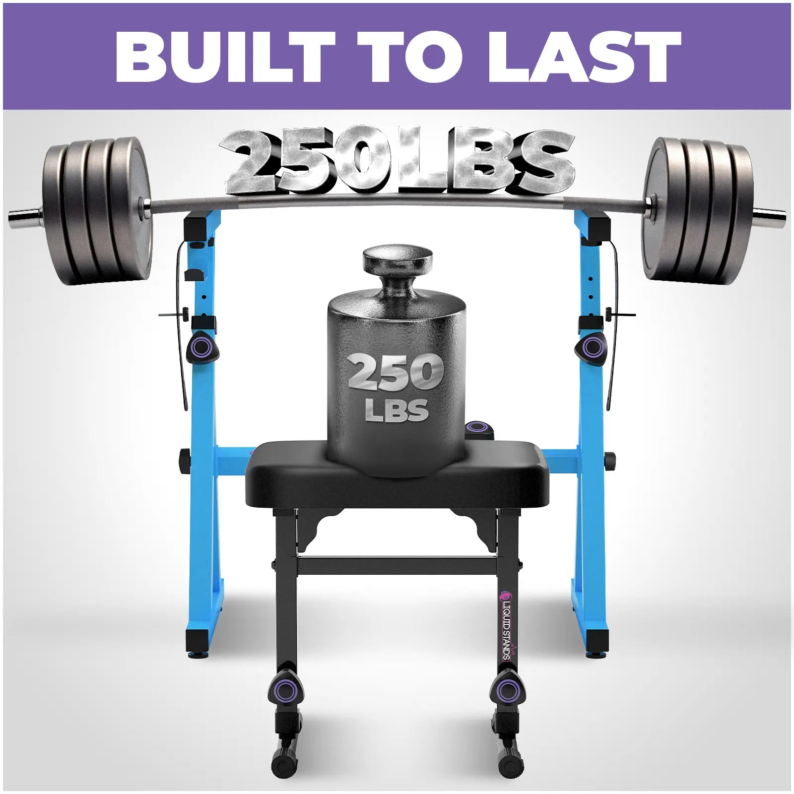 Adjustable Blue Z Style Keyboard Stand w/ Bench Liquid Stands