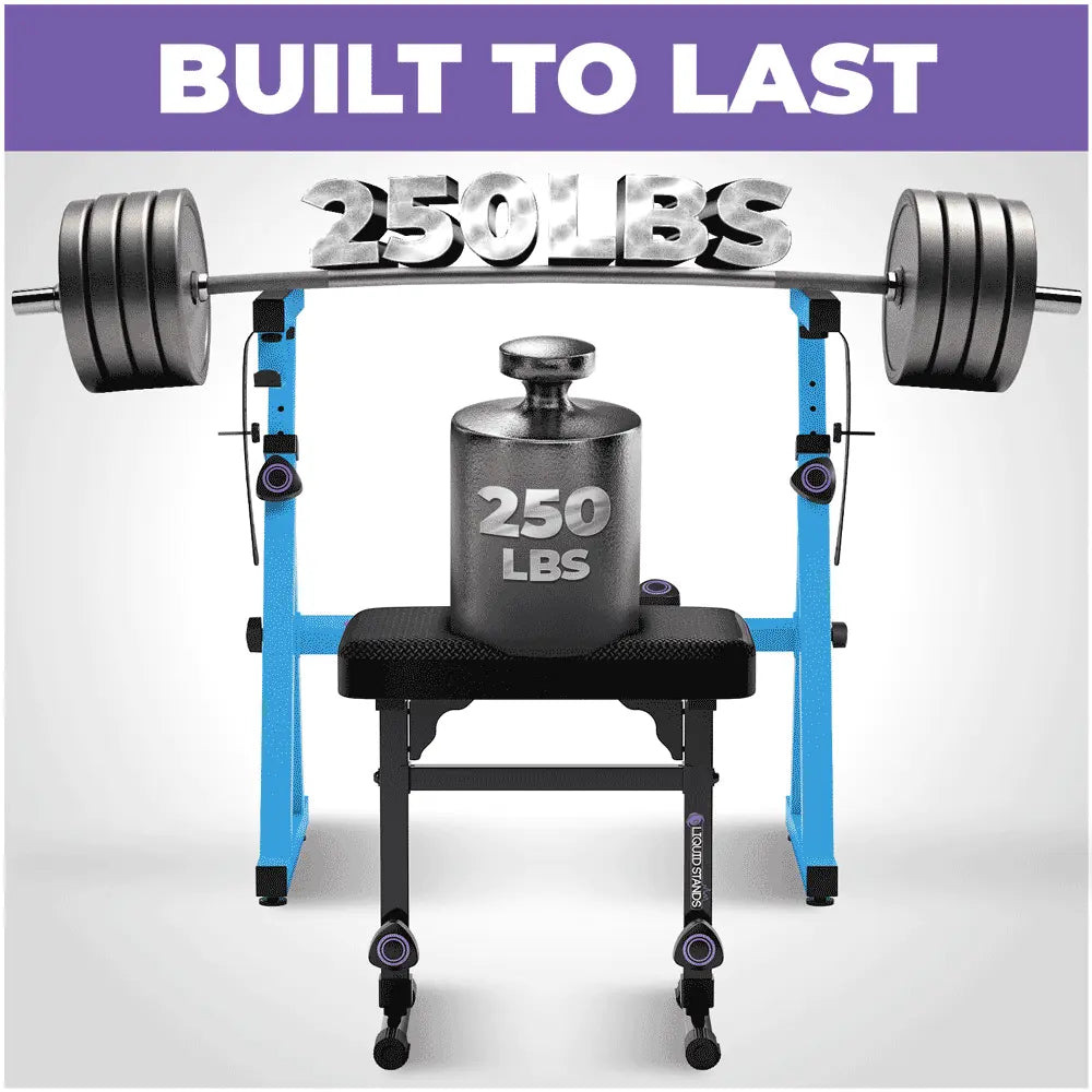 Light Blue Adjustable Z Style Keyboard Stand w/ Mesh Cushion Bench Liquid Stands