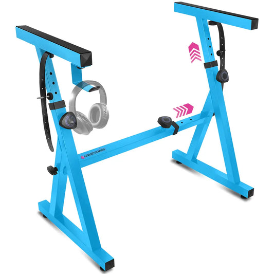 Adjustable Z Shape Light Blue Keyboard Stand Liquid Stands