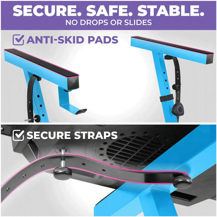 Adjustable Z Shape Light Blue Keyboard Stand Liquid Stands