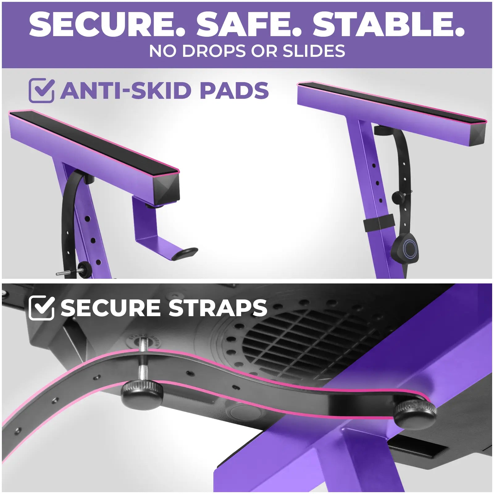 Adjustable Z Shape Purple Keyboard Stand Liquid Stands