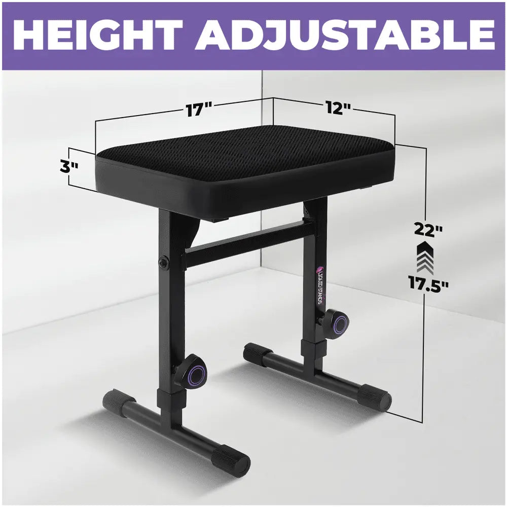 Keyboard Seats Computer Adjustable Keyboard Bench Seat with Mesh Cushion - Liquid Stands