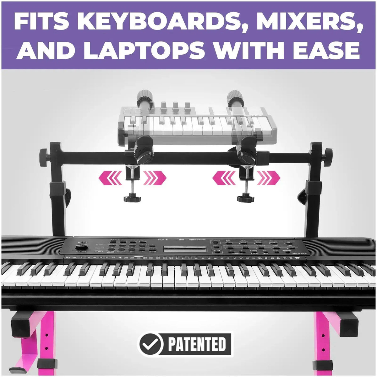 Modifying Keyboard Stand Adjustable 2nd Tier Keyboard Stand Attachment - Liquid Stands
