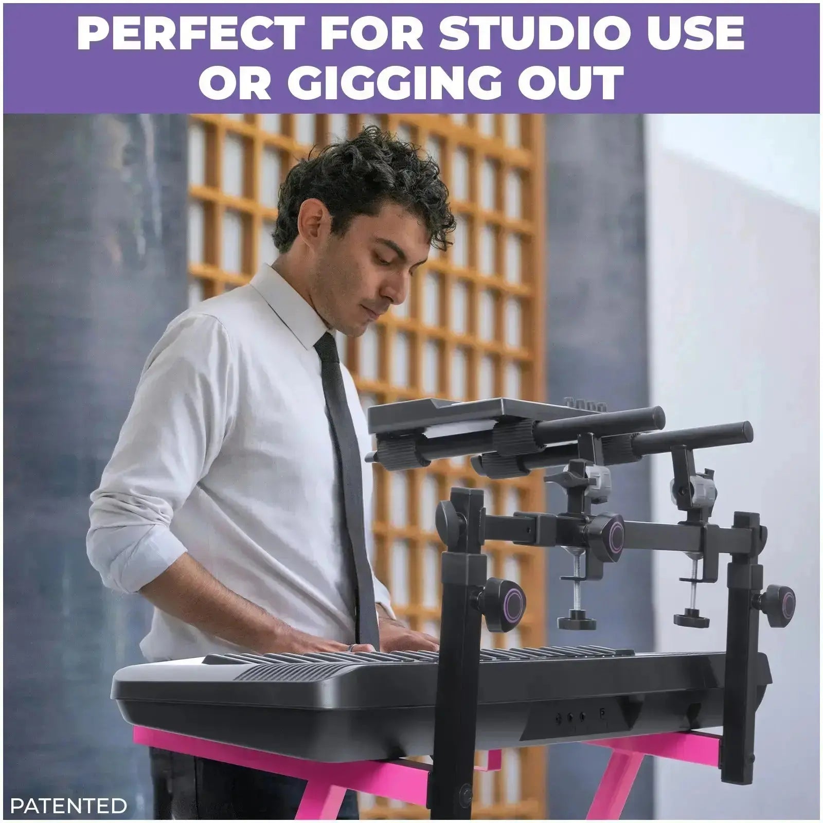 Adjustable 2nd Tier Keyboard Stand Attachment Liquid Stands