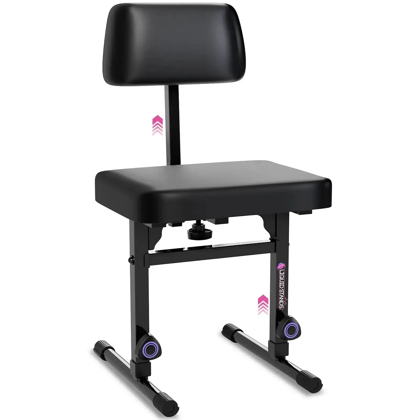 Adjustable Keyboard Bench Seat with Backrest Liquid Stands