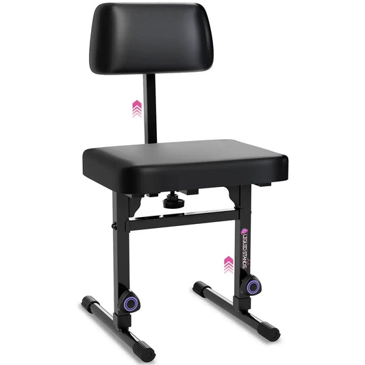 Adjustable Keyboard Bench Seat with Backrest Liquid Stands