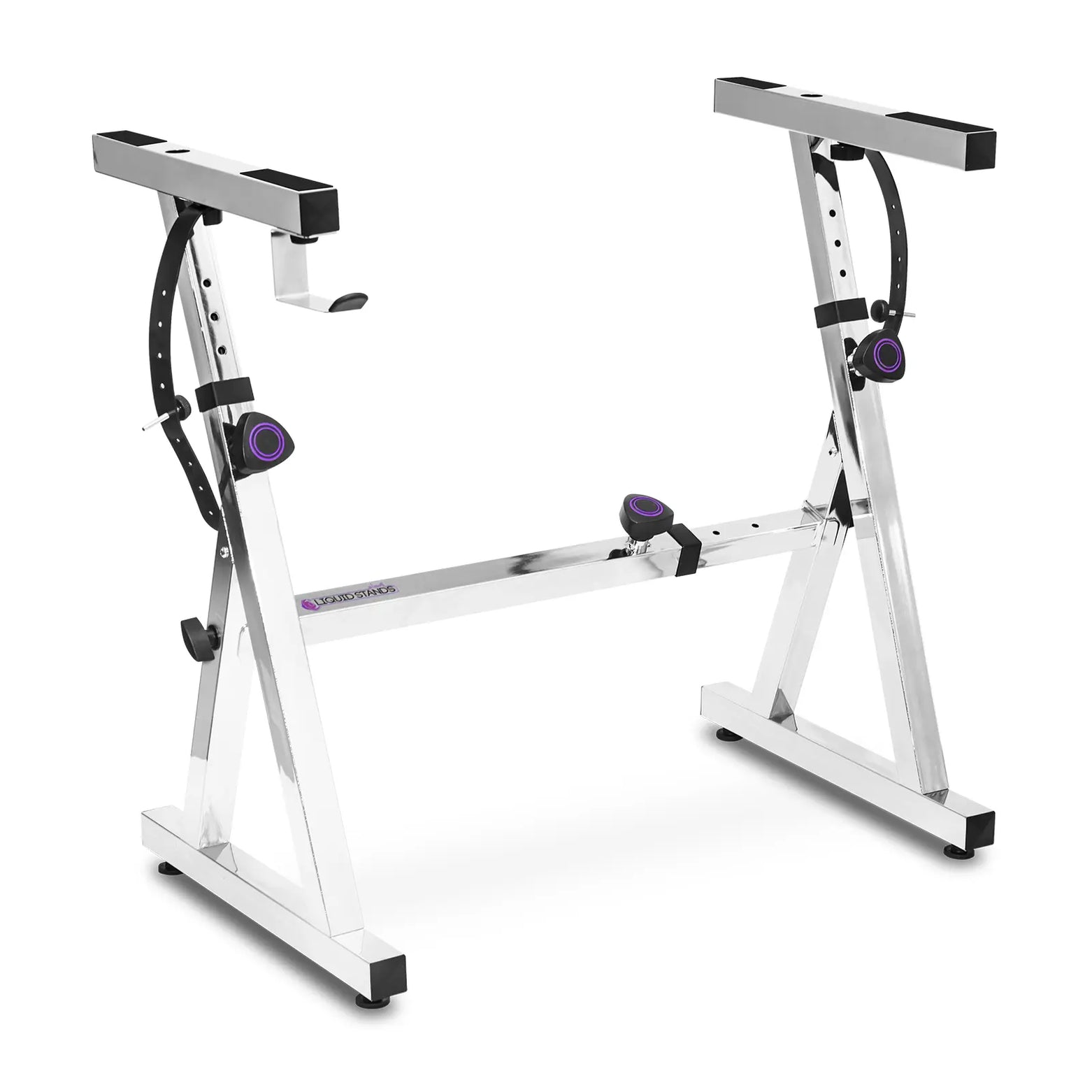 WS Adjustable Z Shape Chrome Keyboard Stand - Liquid Stands