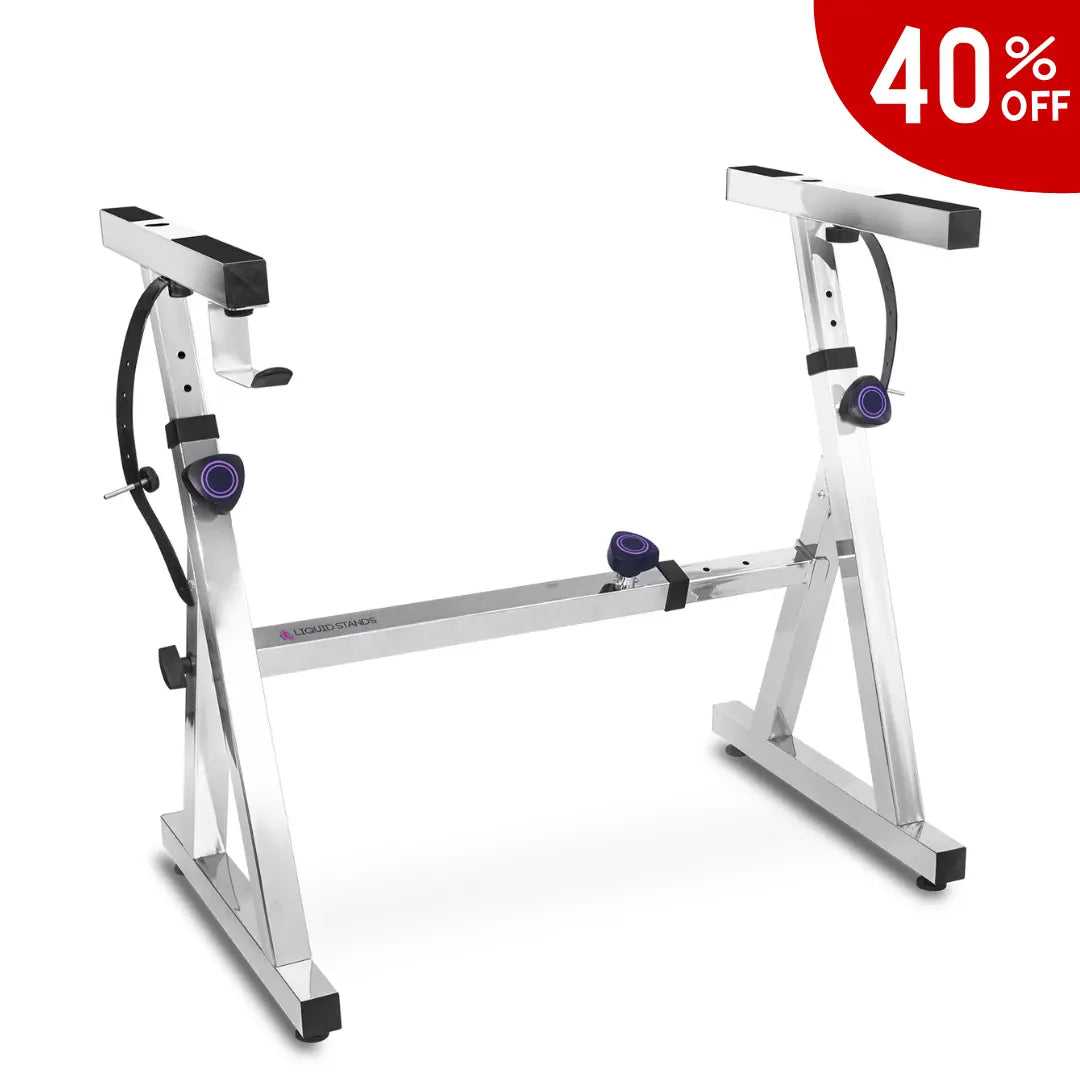 Chrome Adjustable Z Style Keyboard Stand Liquid Stands