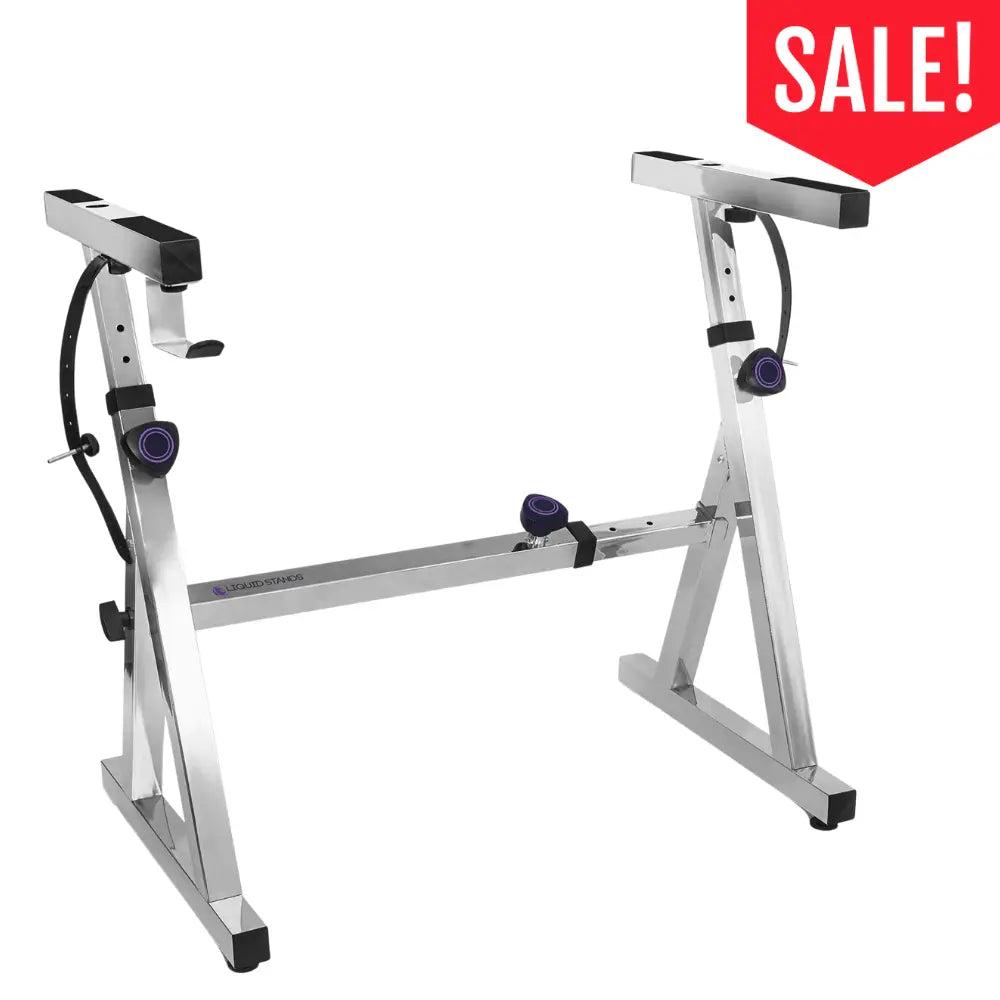 Adjustable Z Shape Chrome Keyboard Stand