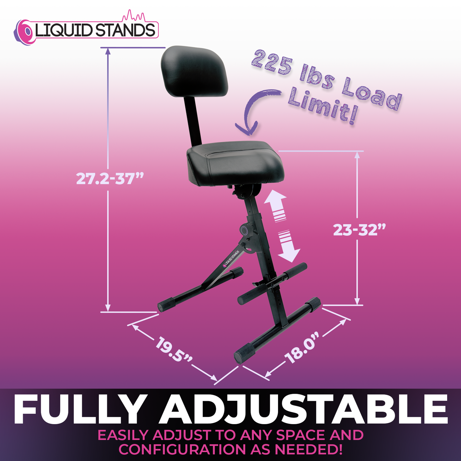 Adjustable guitar discount stool