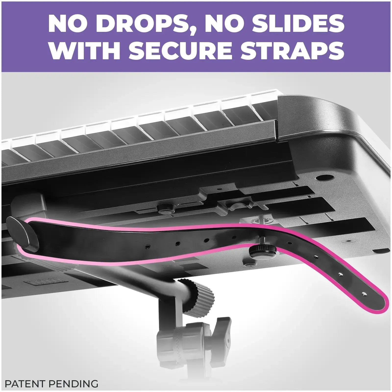 Adjustable 2-Tier Keyboard Stand Extender - Arms Only Liquid Stands