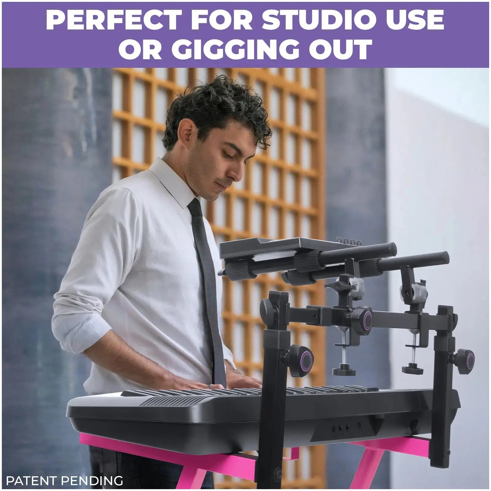 Adjustable 2-Tier Keyboard Stand Extender - Arms Only Liquid Stands