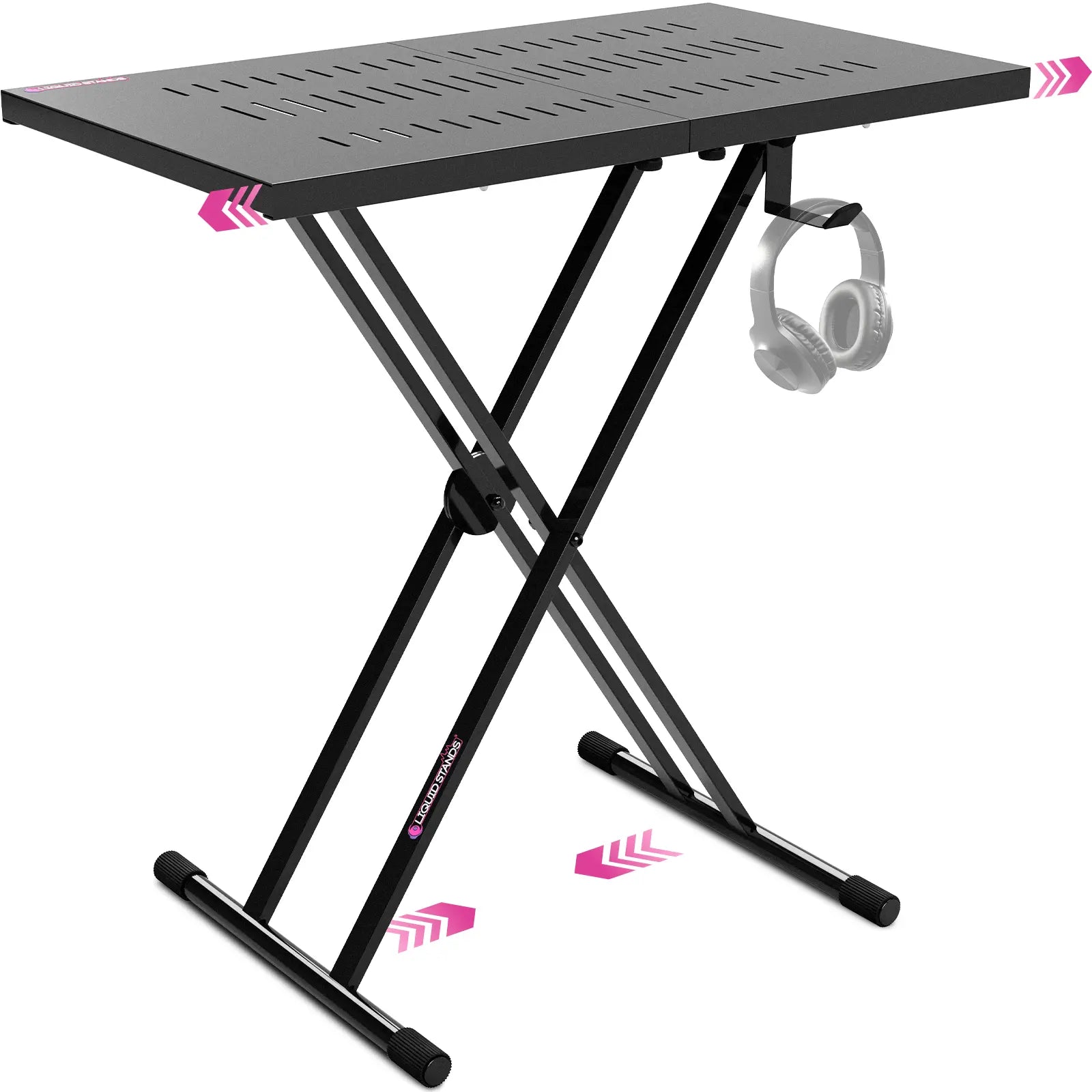 Refurbished Expandable DJ Table Portable Audio Mixer Stand Liquid Stands