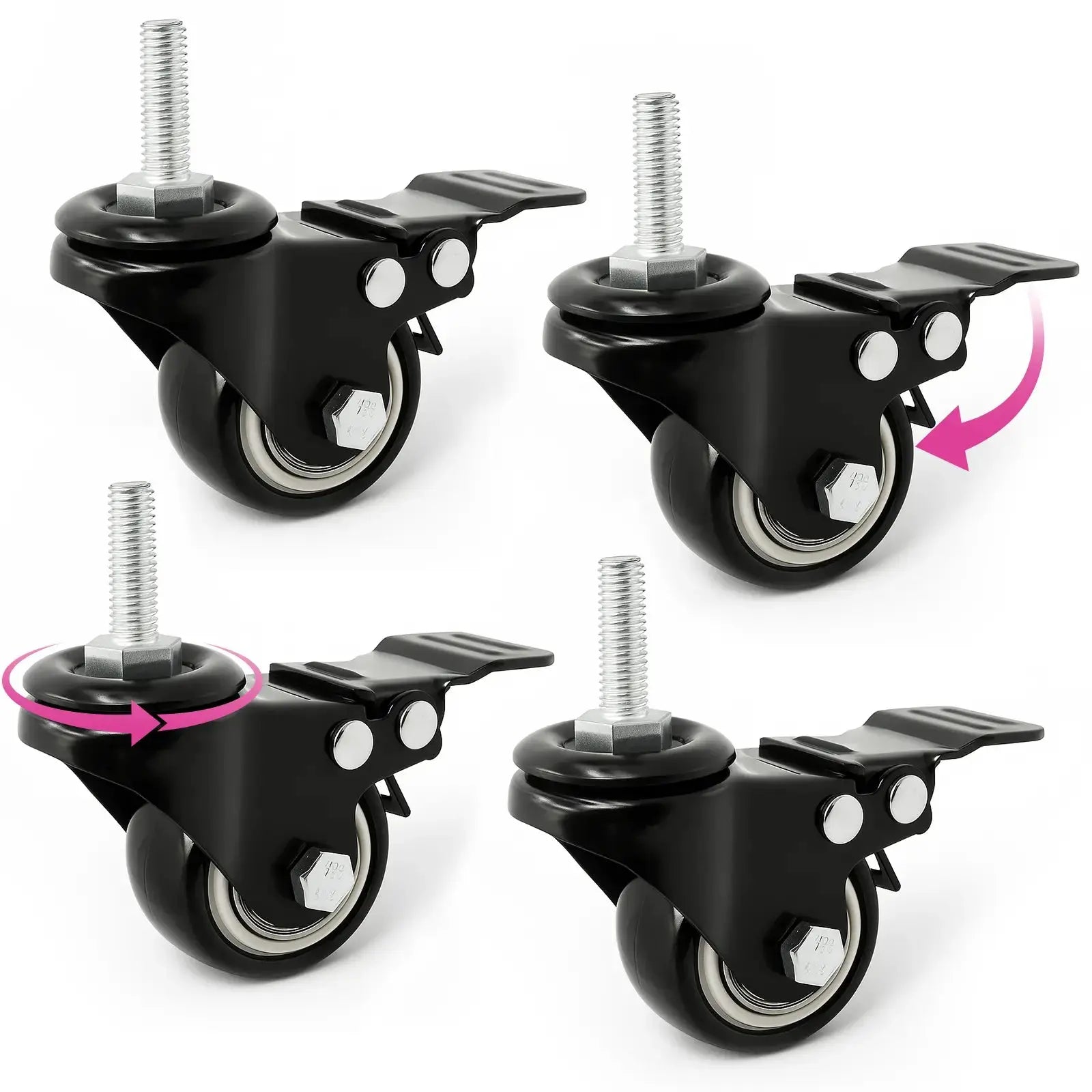 Replacement Wheel Set for Keyboard Stand Liquid Stands