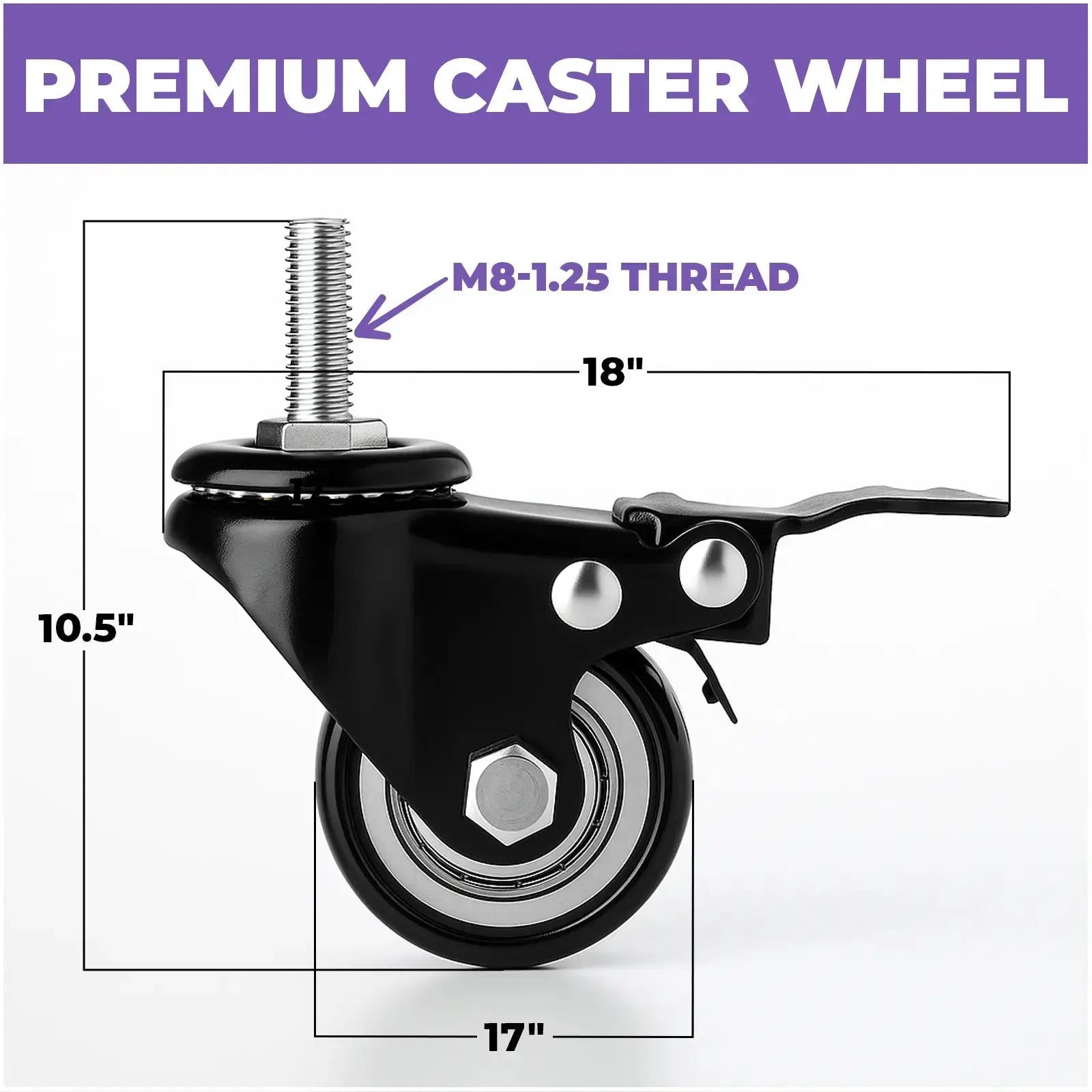 Replacement Wheel Set for Keyboard Stand Liquid Stands