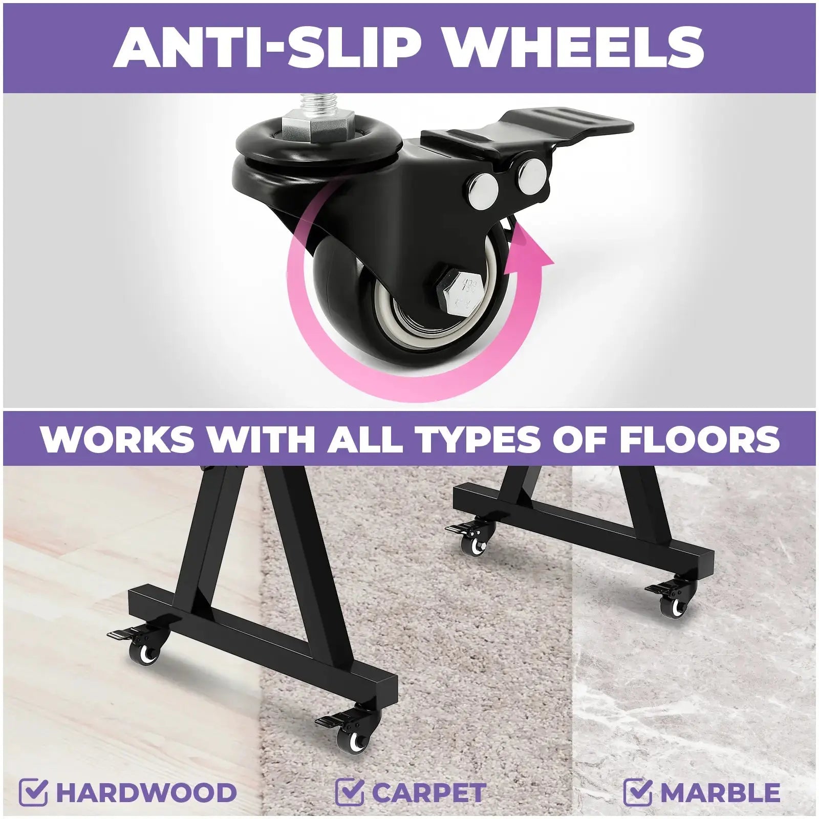 Replacement Wheel Set for Keyboard Stand Liquid Stands