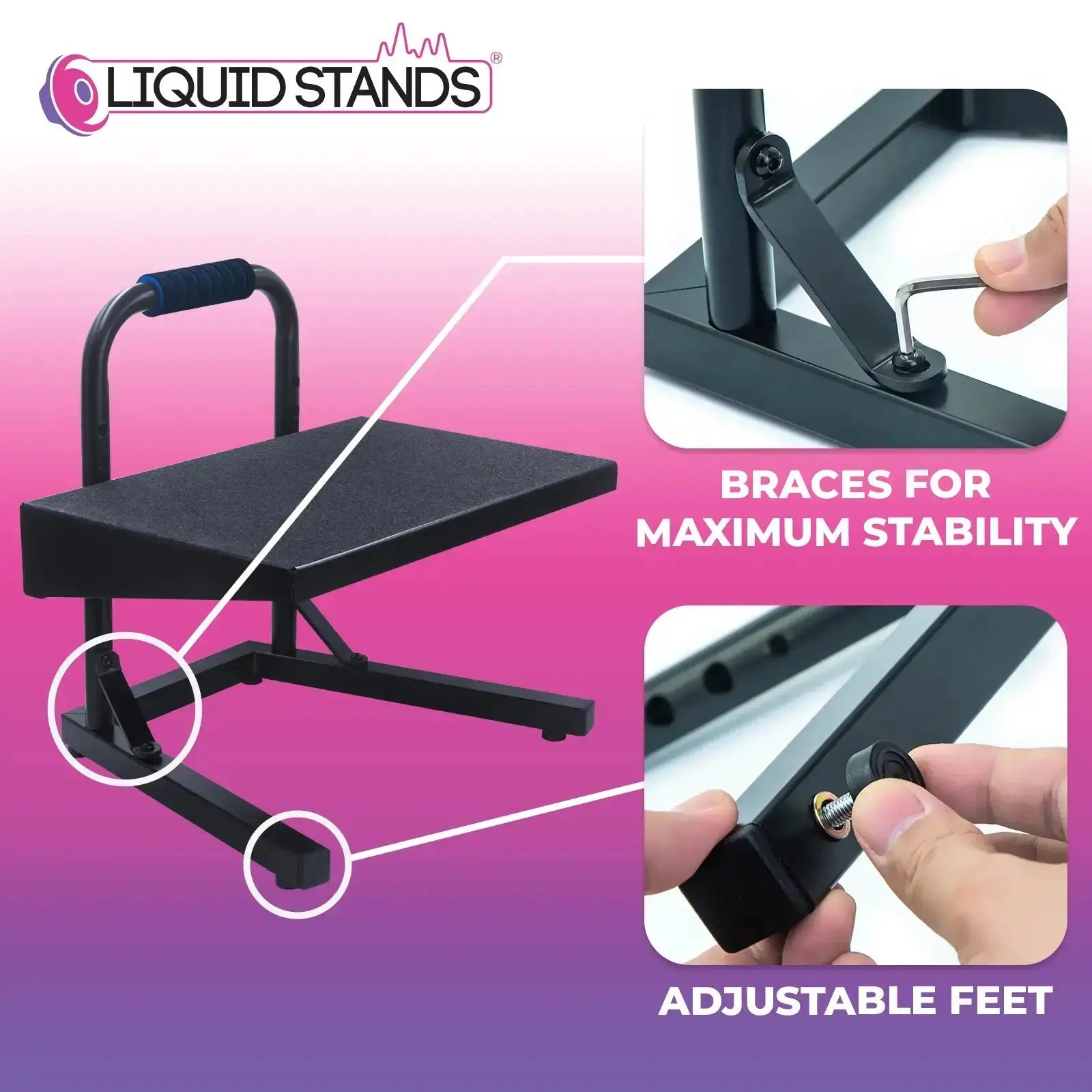 WS Ergonomic Piano Foot Rest Liquid Stands