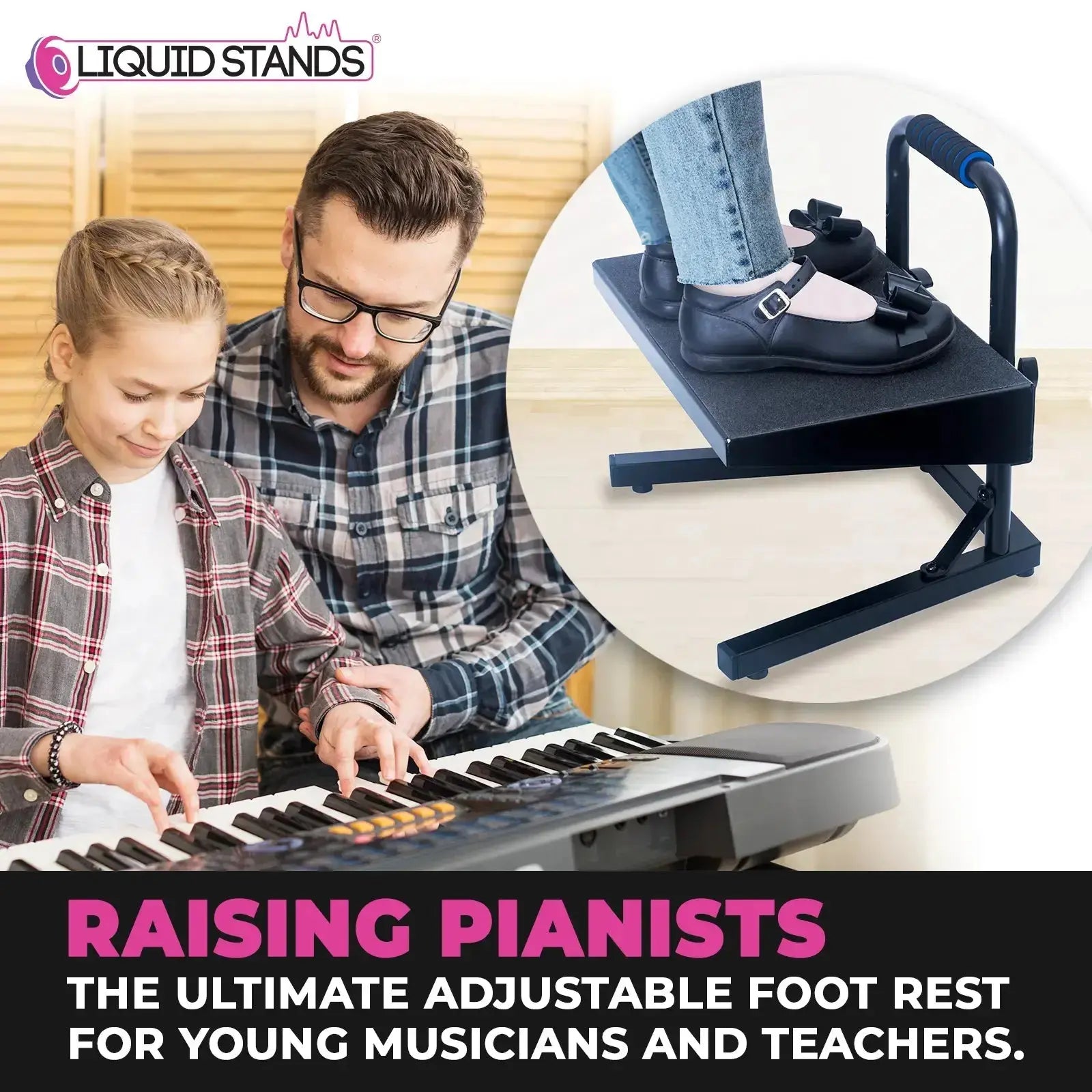 WS Ergonomic Piano Foot Rest Liquid Stands