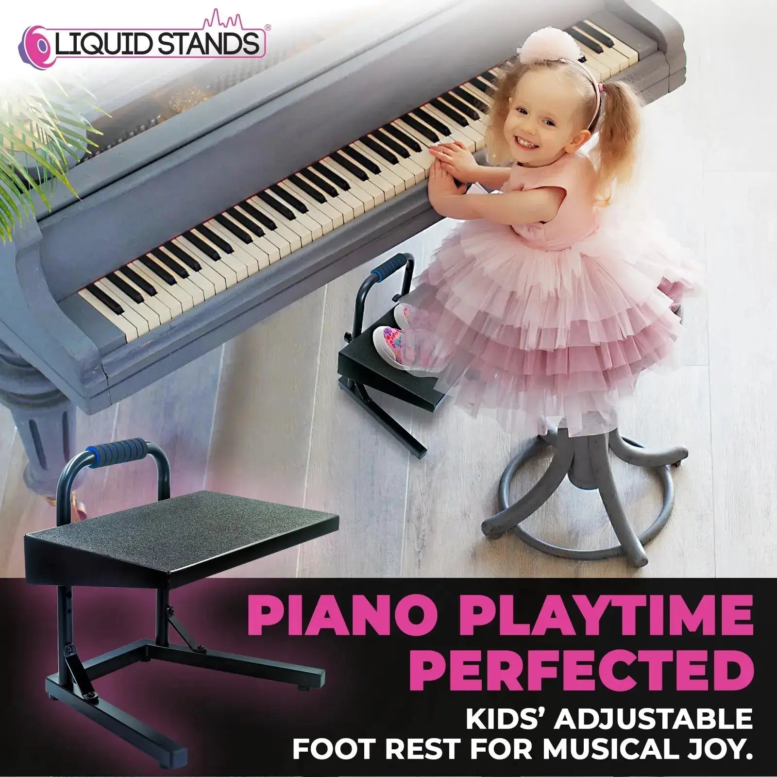 WS Ergonomic Piano Foot Rest Liquid Stands