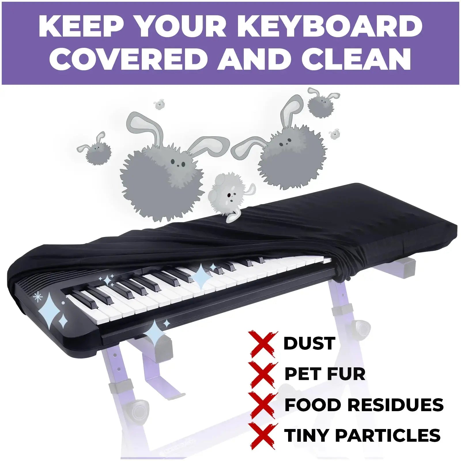 Keyboard Dust Cover Liquid Stands