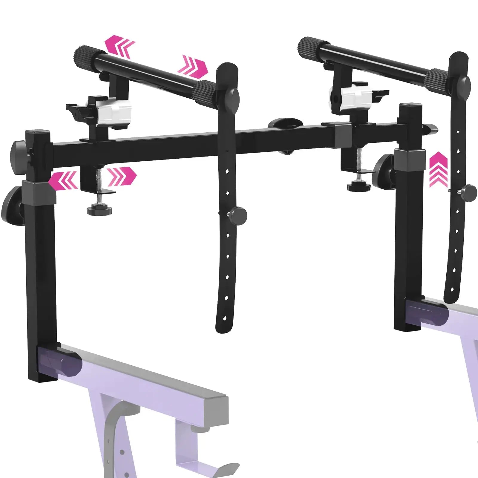 WS Adjustable 2nd Tier Keyboard Stand Attachment with Straps Liquid Stands