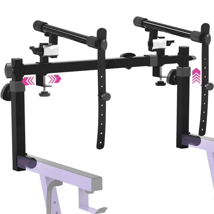 Adjustable 2nd Tier Keyboard Stand Attachment with Straps Liquid Stands
