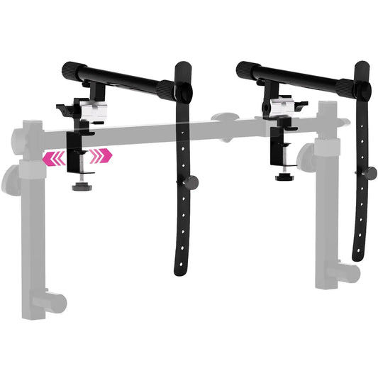 Adjustable 2-Tier Keyboard Stand Extender - Arms Only with Straps Liquid Stands