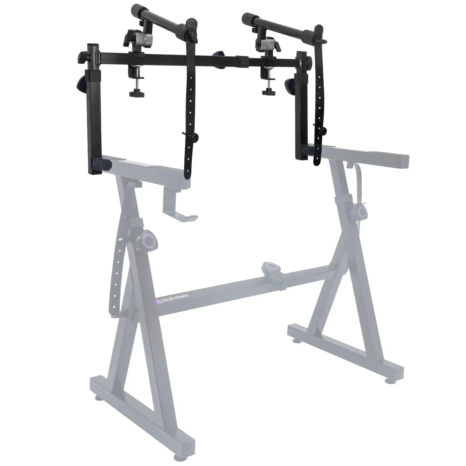 WS Adjustable 2nd Tier Keyboard Stand Attachment with Straps Liquid Stands