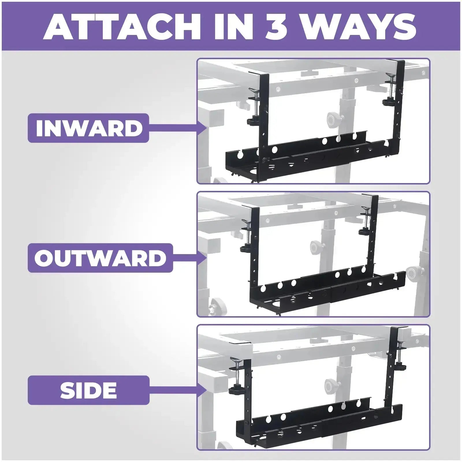 Extendable Under Desk Cable Management Tray Liquid Stands