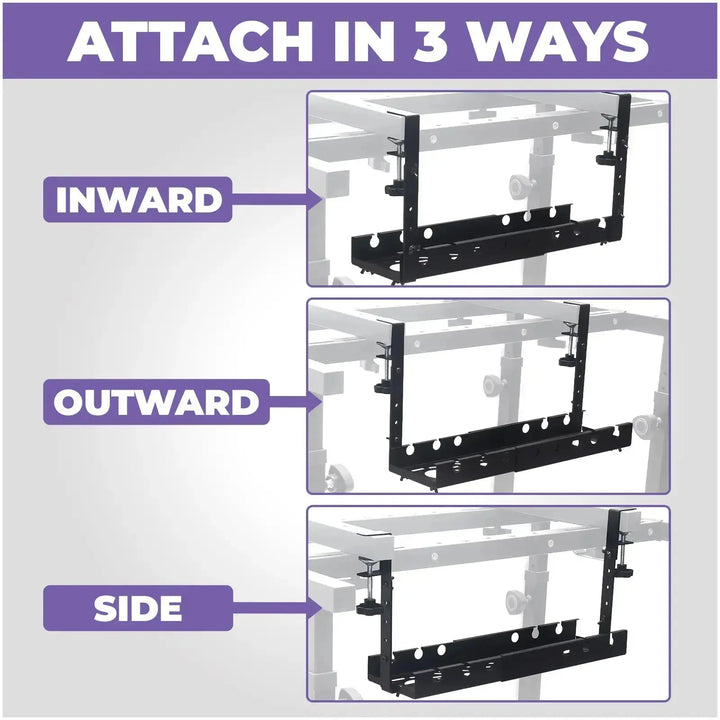 Extendable Under Desk Cable Management Tray Liquid Stands
