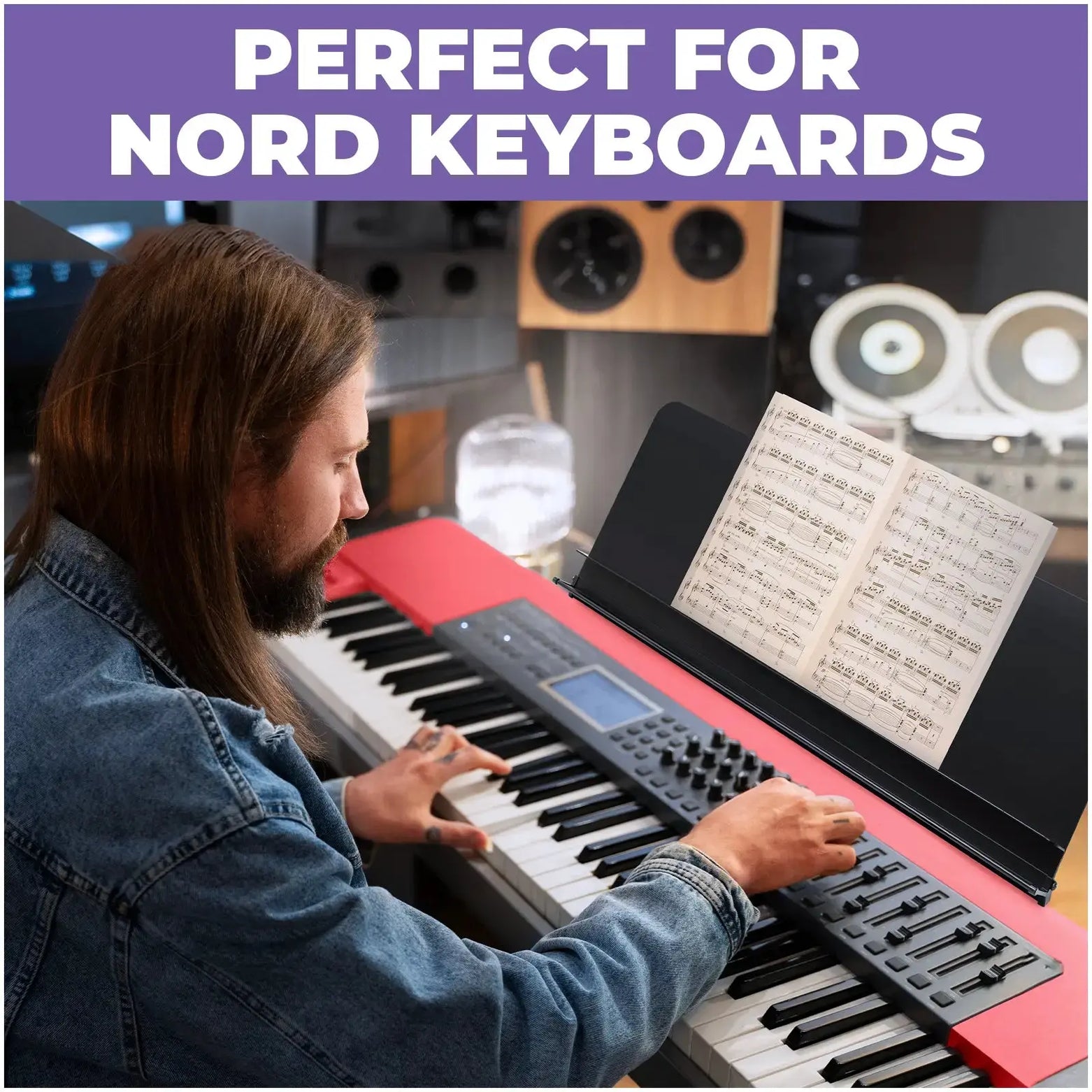 WS Music Sheet Stand for Nord Keyboard - Liquid Stands