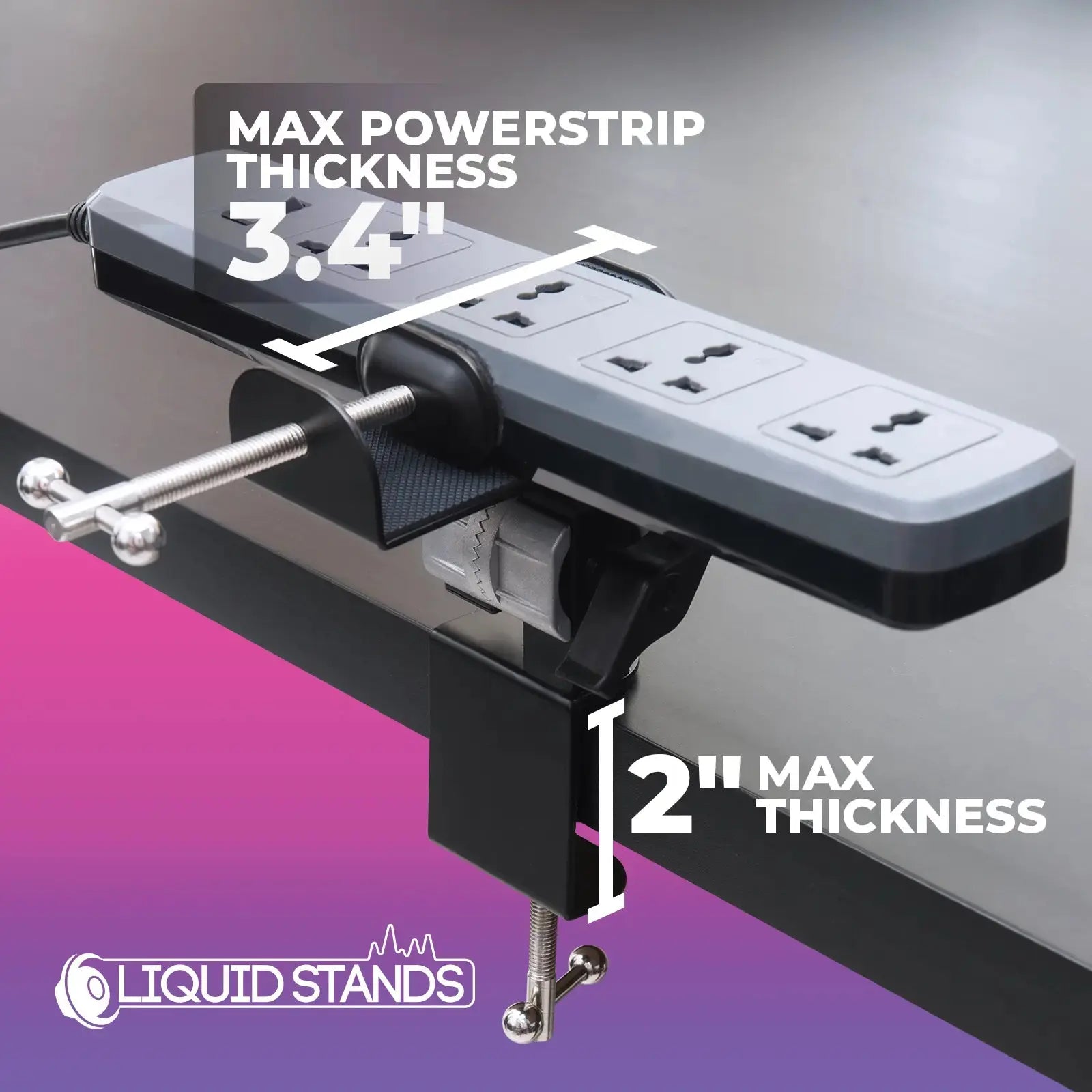 WS Power Strip Clamp Liquid Stands