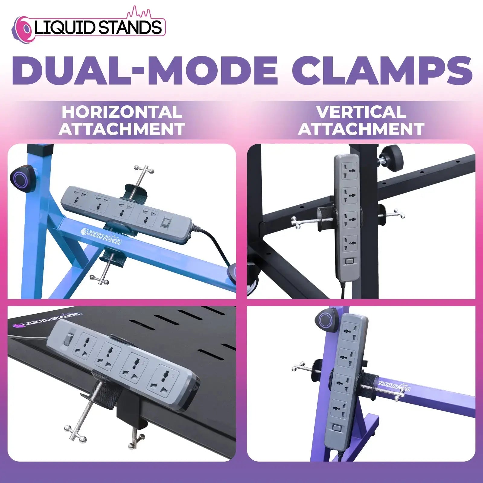 WS Power Strip Clamp Liquid Stands
