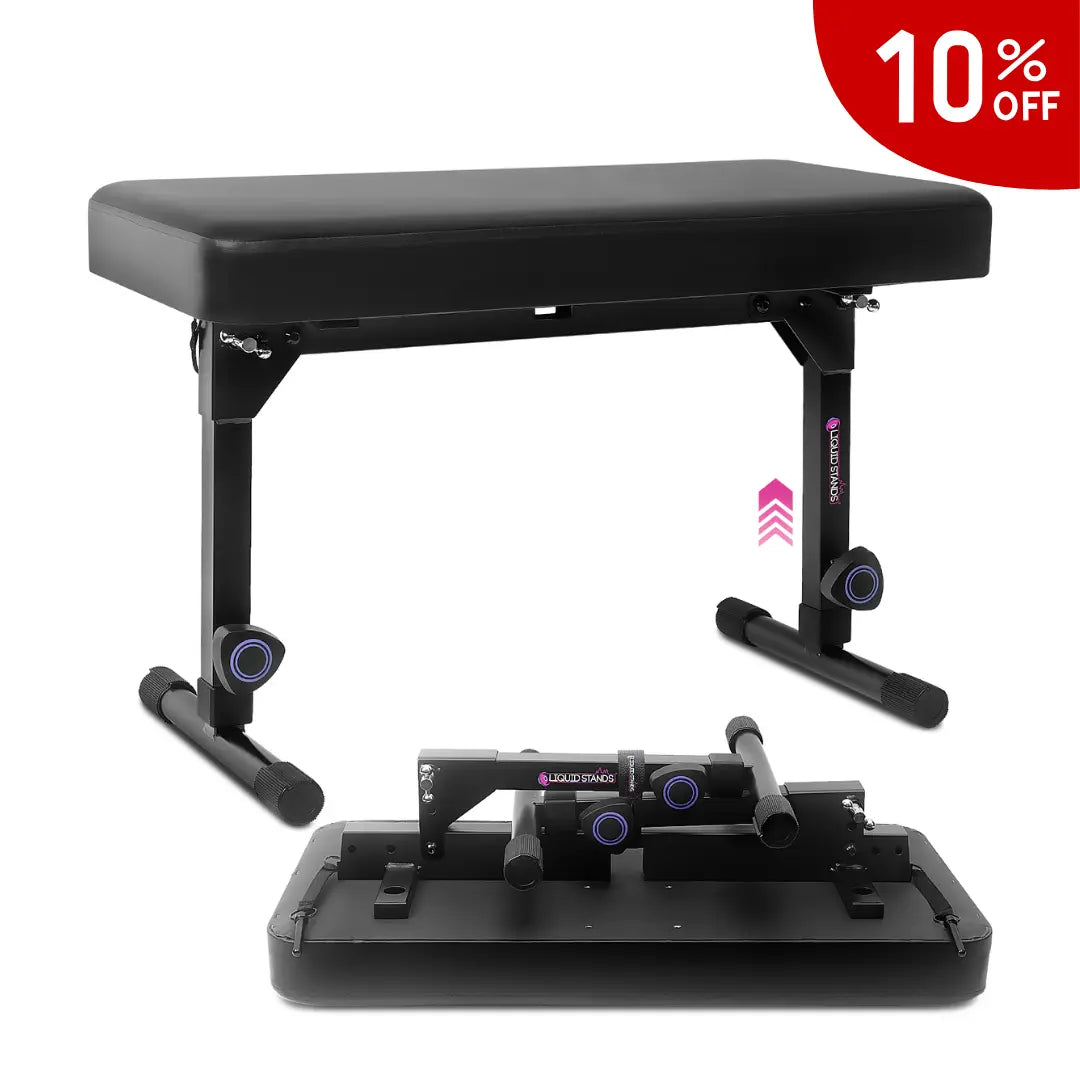 Foldable Large Piano Bench | Adjustable Piano Bench Liquid Stands