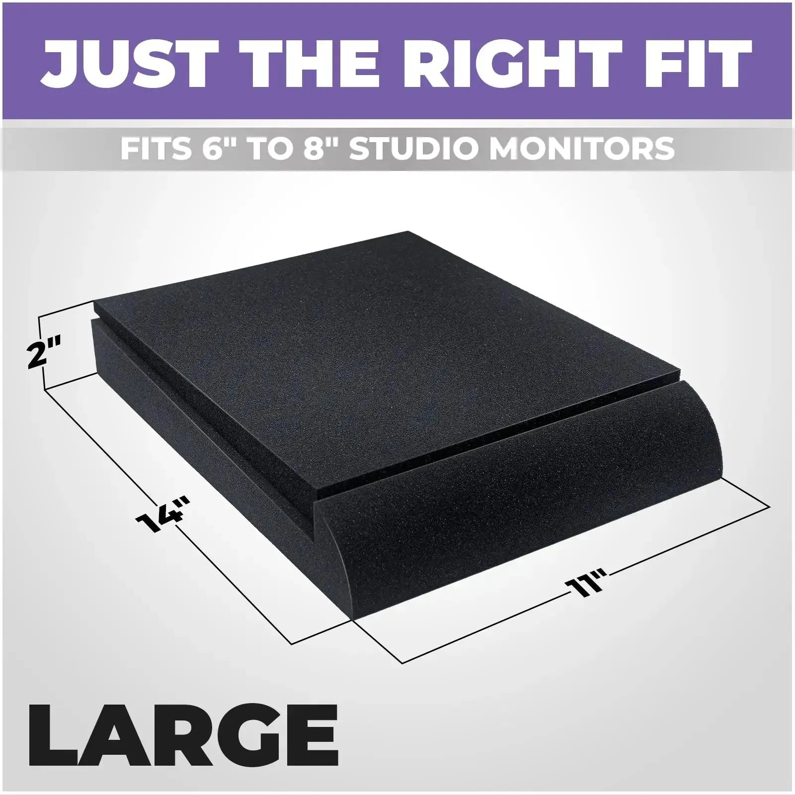 Studio Monitor Sound Isolation Pads for Speakers 6-8