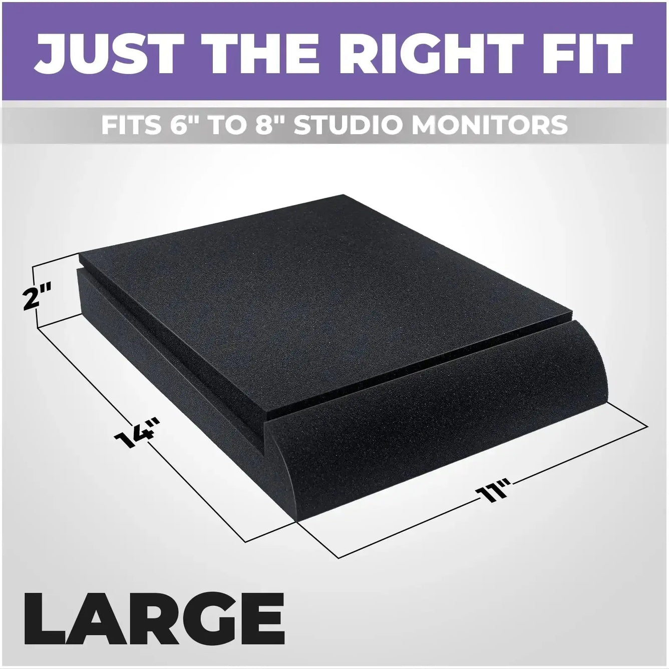 Studio Monitor Sound Isolation Pads for Speakers 6-8