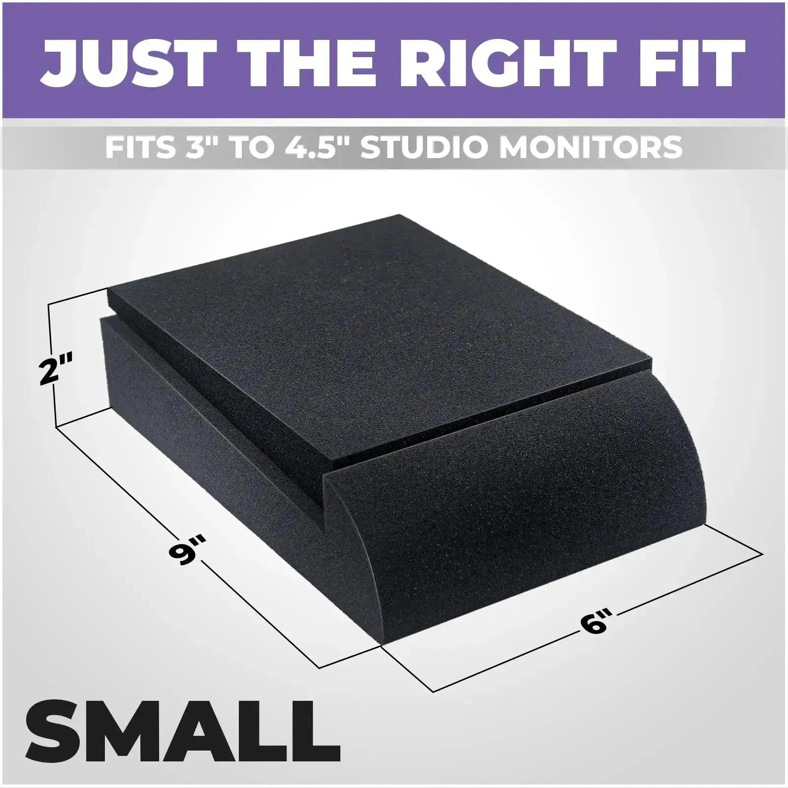 Studio Monitor Sound Isolation Pads for Speakers- 3-4.5
