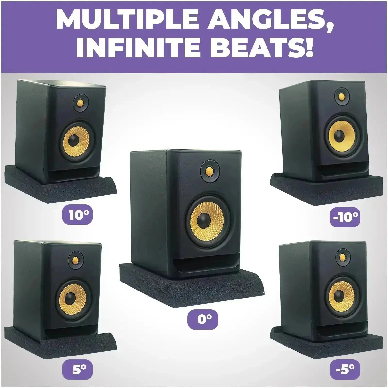 Studio Monitor Sound Isolation Pads for Speakers- 5