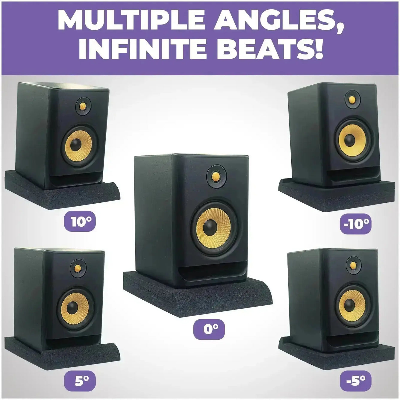 Studio Monitor Sound Isolation Pads for Speakers- 5
