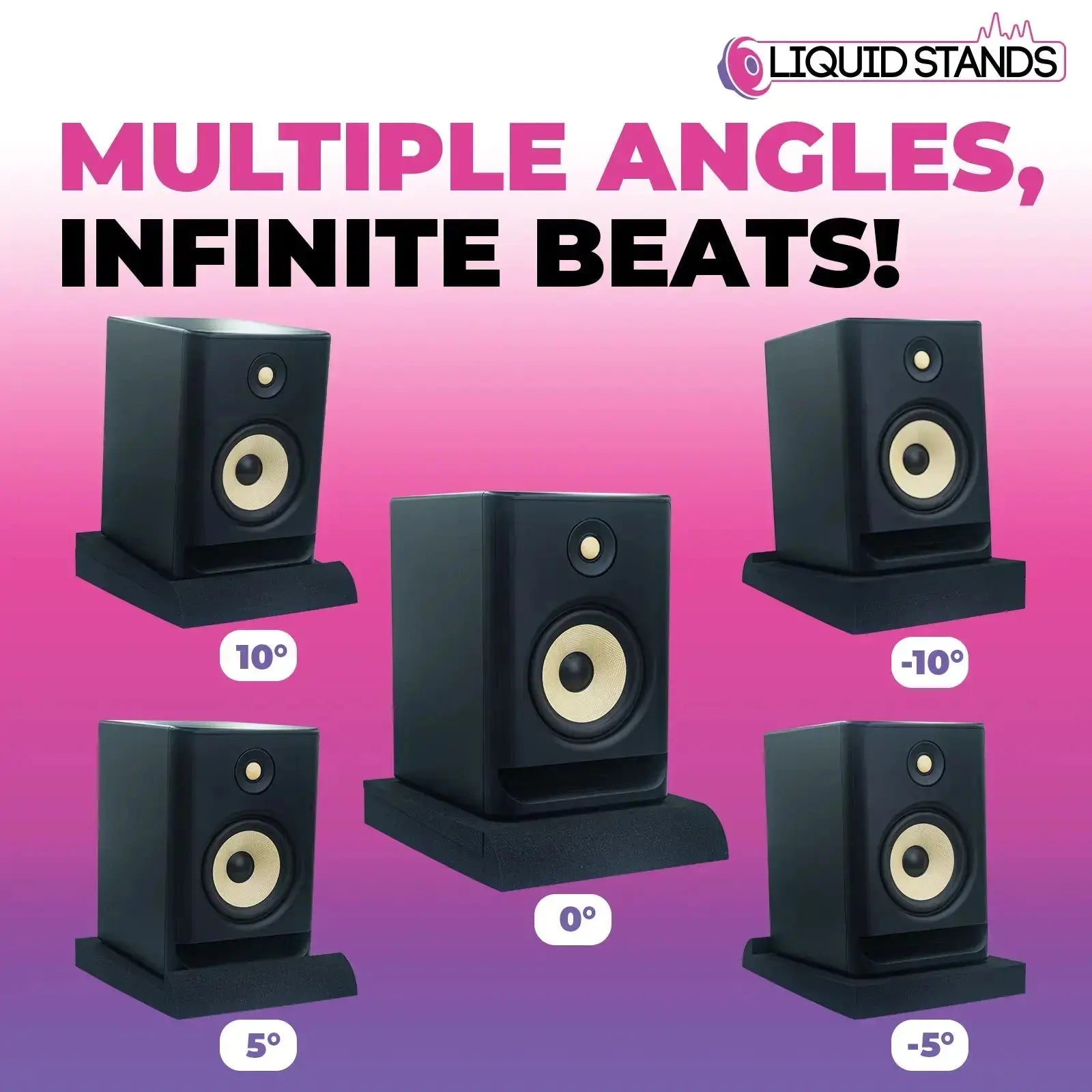 Refurbished Studio Monitor Sound Isolation Pads for Speakers- 3-4.5