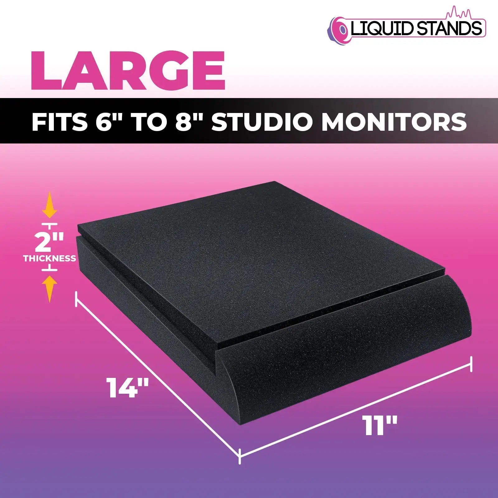 WS Studio Monitor Sound Isolation Pads for Speakers 6-8