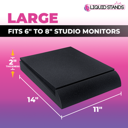 Studio Monitor Sound Isolation Pads for Speakers 6-8