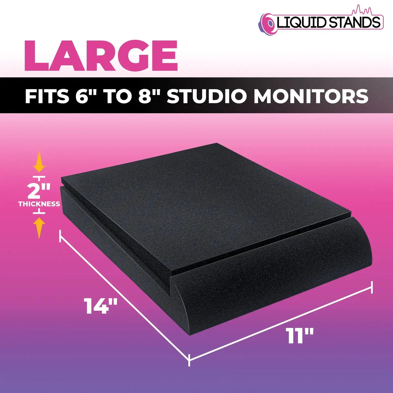 WS Studio Monitor Sound Isolation Pads for Speakers 6-8